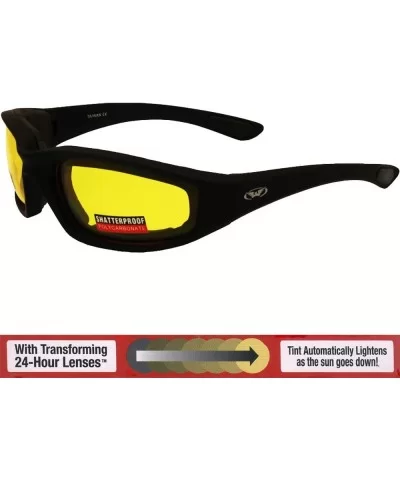 Eyewear Men's Kickback 24 Sunglasses with Photochromic Color Changing Lenses - Yellow - C611CYY0KIT $43.97 Goggle