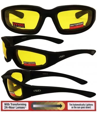 Eyewear Men's Kickback 24 Sunglasses with Photochromic Color Changing Lenses - Yellow - C611CYY0KIT $43.97 Goggle