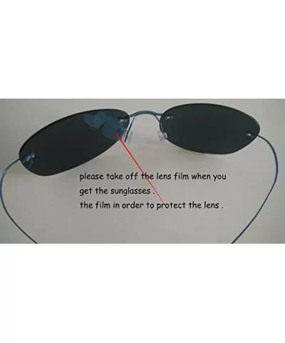 rimless titanium polarized Sunglasses - Red - C912HKIT09D $38.86 Rimless