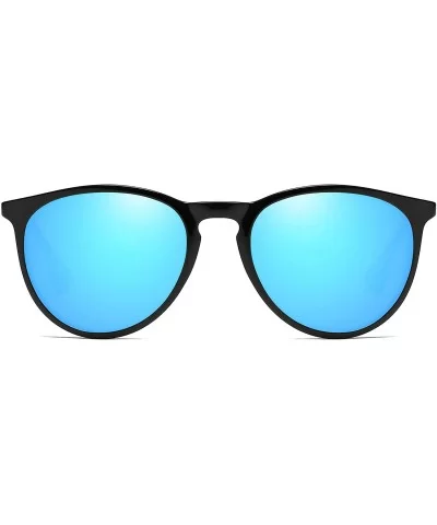 Women's Polarized Sunglasses Cat Eye Sunglasses Aviator Wayfarer Sunglasses Case - Blue - CL12JDZRSDL $14.55 Aviator