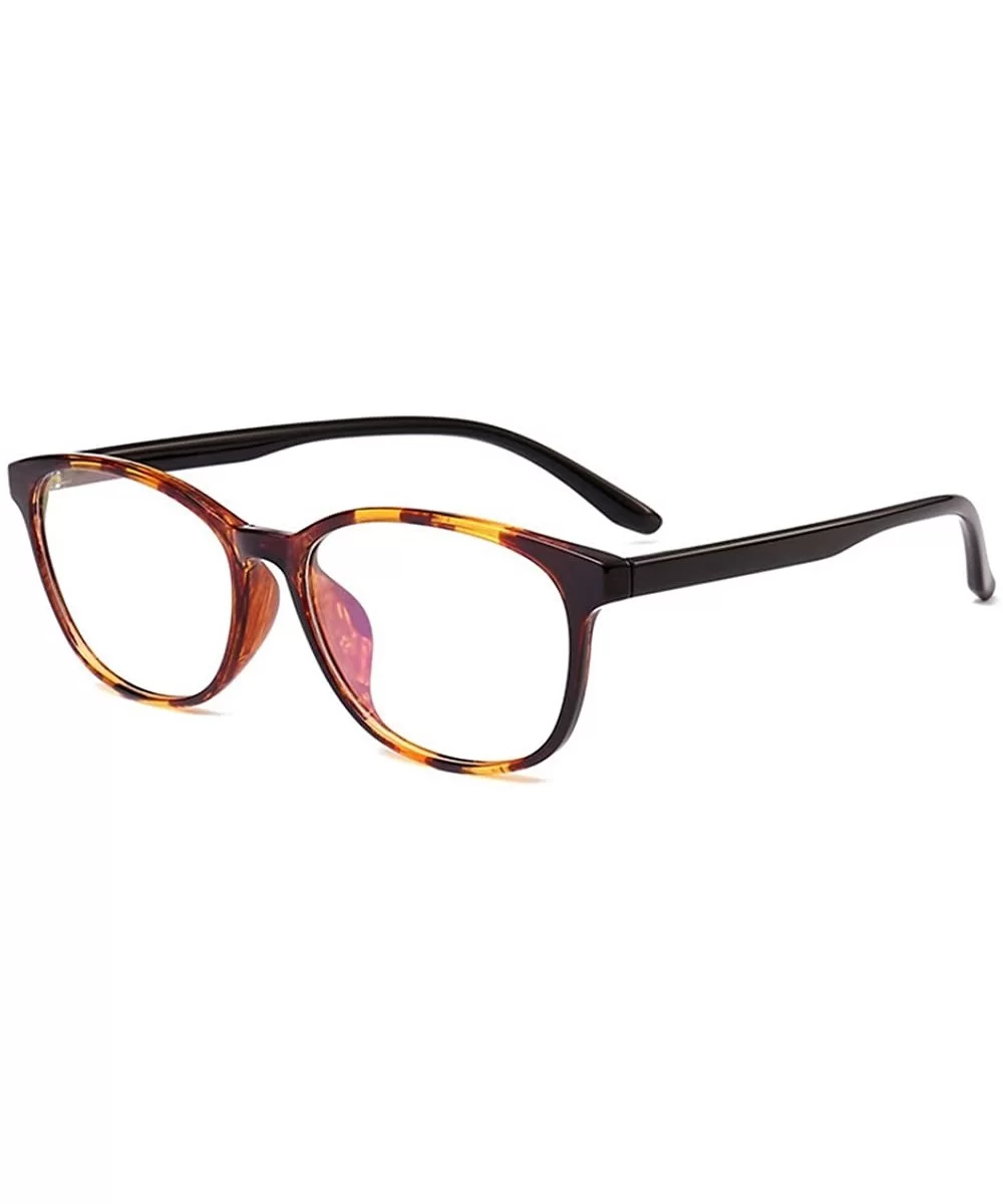 TR90 Blue Light Blocking Glasses Frame Computer Game Eyewear Blocking Blue Light - Leopard - CQ18CAHDOA0 $18.58 Square