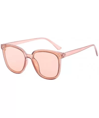 Sunglasses Oversized Lightweight - Pink - CP194XMTM6O $10.18 Square