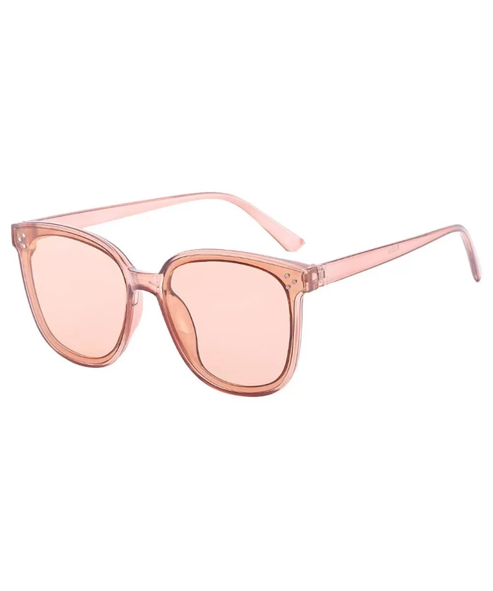 Sunglasses Oversized Lightweight - Pink - CP194XMTM6O $10.18 Square