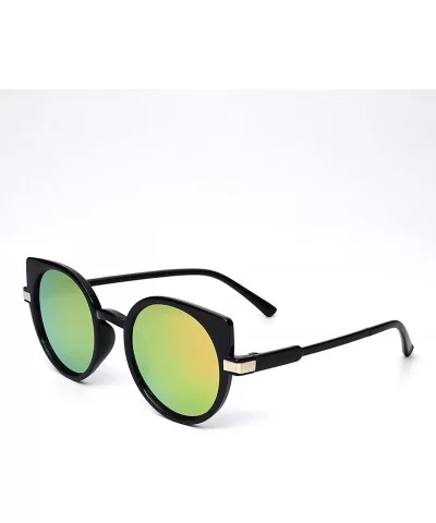 Classic Fashion Cat Eyes Women Sunglasses Sexy Designer Trend Products Glasses Adult - 8black-yellow - CA197Y788NO $24.53 Goggle