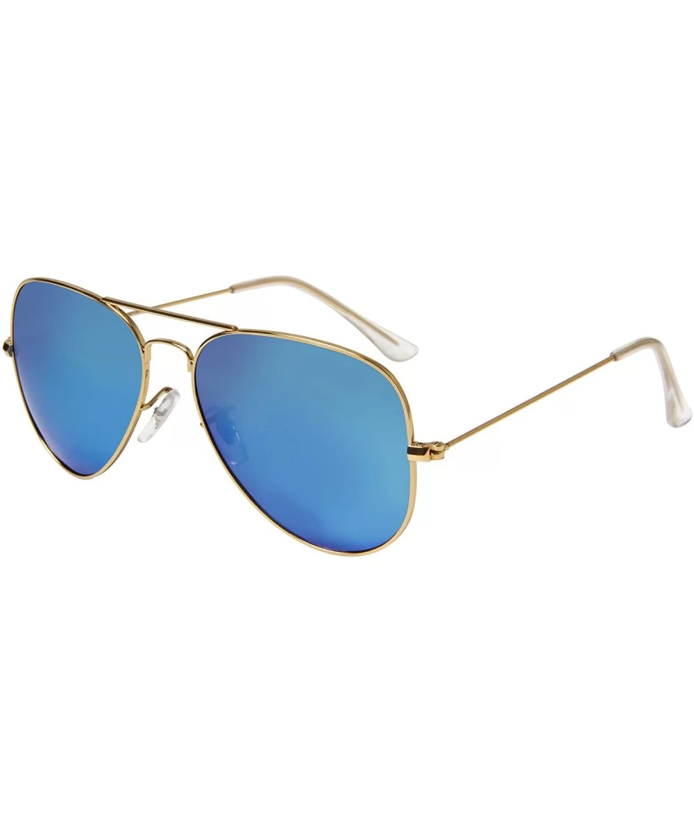 Designer Classic Aviator Metal Frame Polarized Sunglasses Men Women Sun Glasses Lightweight 3025 - CE121TCVMWT $27.14 Aviator