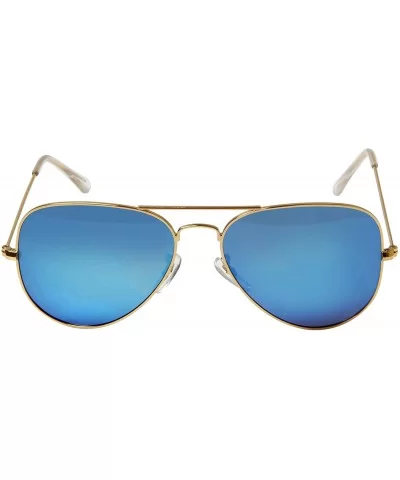 Designer Classic Aviator Metal Frame Polarized Sunglasses Men Women Sun Glasses Lightweight 3025 - CE121TCVMWT $27.14 Aviator