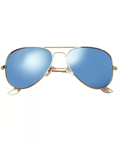 Designer Classic Aviator Metal Frame Polarized Sunglasses Men Women Sun Glasses Lightweight 3025 - CE121TCVMWT $27.14 Aviator