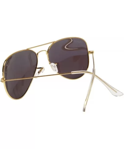 Designer Classic Aviator Metal Frame Polarized Sunglasses Men Women Sun Glasses Lightweight 3025 - CE121TCVMWT $27.14 Aviator