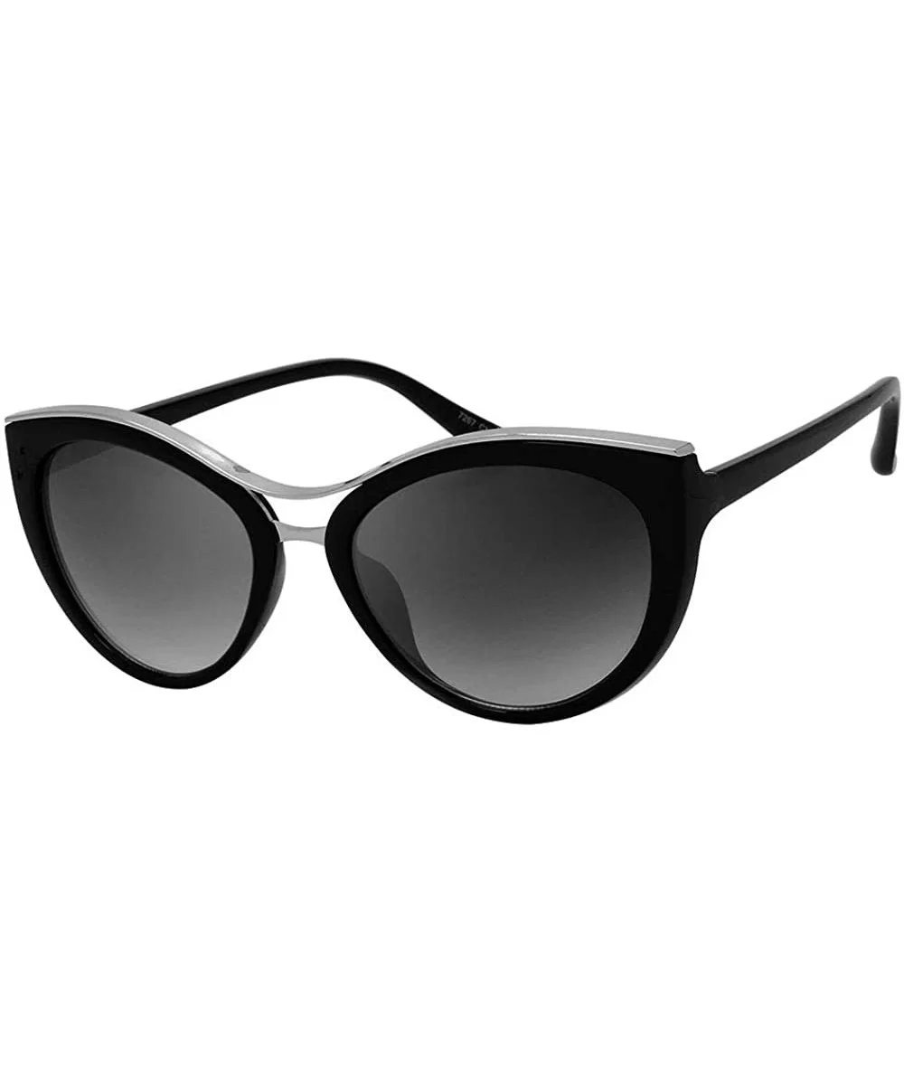 Vintage Collection Model 267 Cat Eye Fashion Sunglasses - Silver - C818U7C7TEQ $12.77 Cat Eye