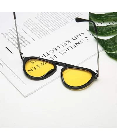 Women's Fashion Big Width Sunglasses Integrated Sexy Vintage Glasses - A - CN18XS5LQUK $9.37 Goggle