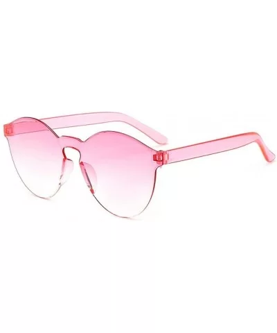 Unisex Fashion Candy Colors Round Outdoor Sunglasses Sunglasses - Pink - C7199XLC3YU $22.15 Round