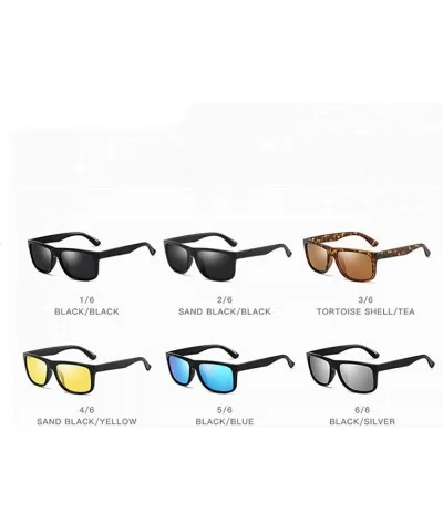 New Fashion Polarized Sunglasses For Men Women Vintage Style C2MatteBlack Grey - C3leopard Brown - CG18YZWYIAY $16.09 Aviator