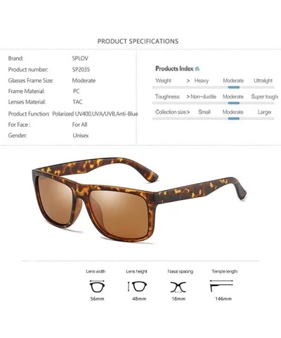 New Fashion Polarized Sunglasses For Men Women Vintage Style C2MatteBlack Grey - C3leopard Brown - CG18YZWYIAY $16.09 Aviator