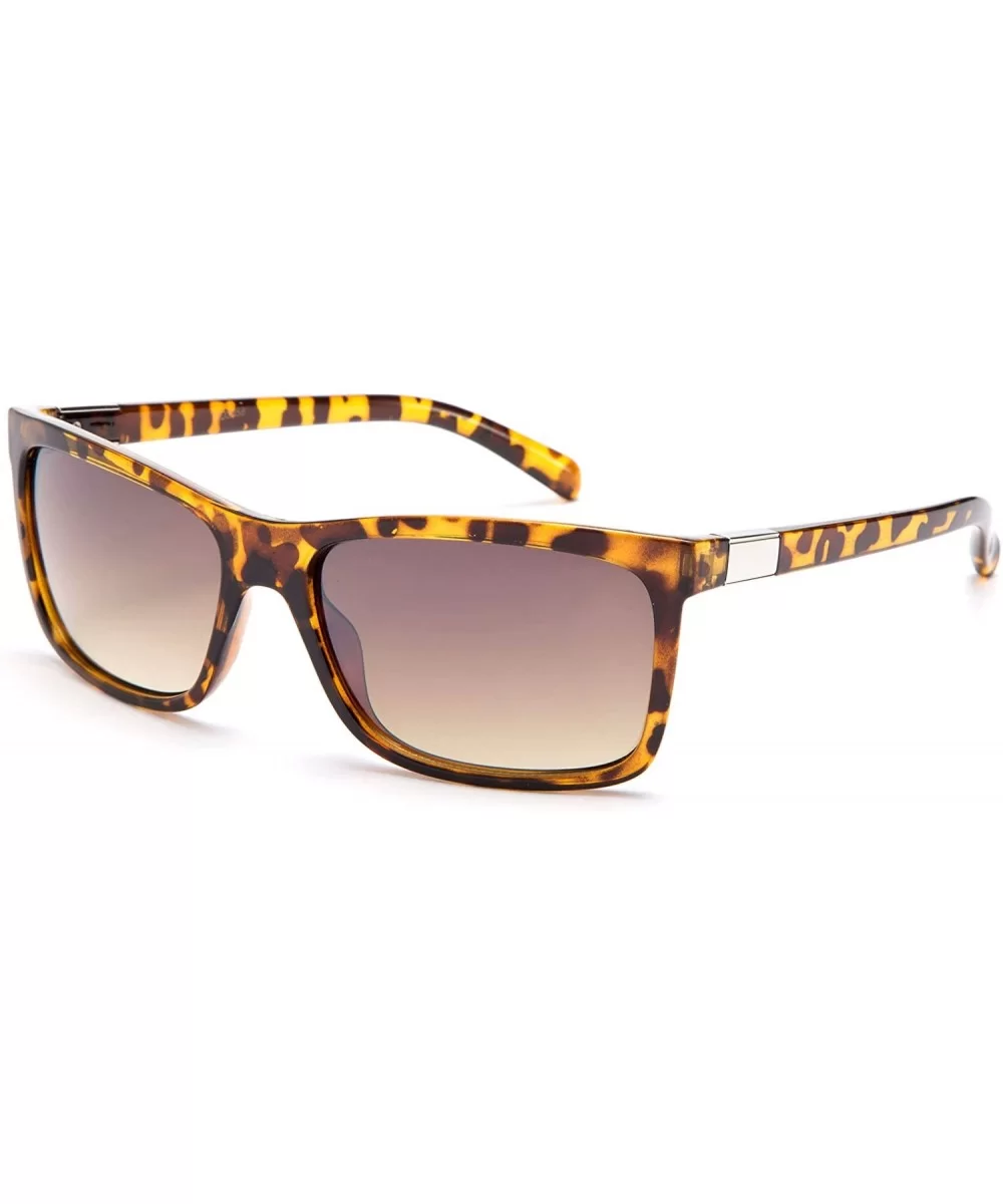 Men's Fashion Thin Temple Sunglasses - Tortoise - C611KTD327D $11.27 Square