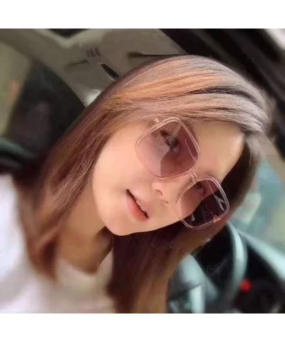 Women Fashion Street Photography Trend Sunglasses for Girls Selfy Sun Glasses 083 - Pink - CE18AN3HA6A $11.65 Aviator