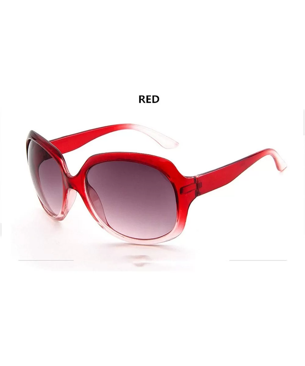 Retro Classic Sunglasses Women Oval Shape Oculos De Sol Feminino Fashion Sunglaasses Er Price Girls - Red - C7198AIG87W $48.5...