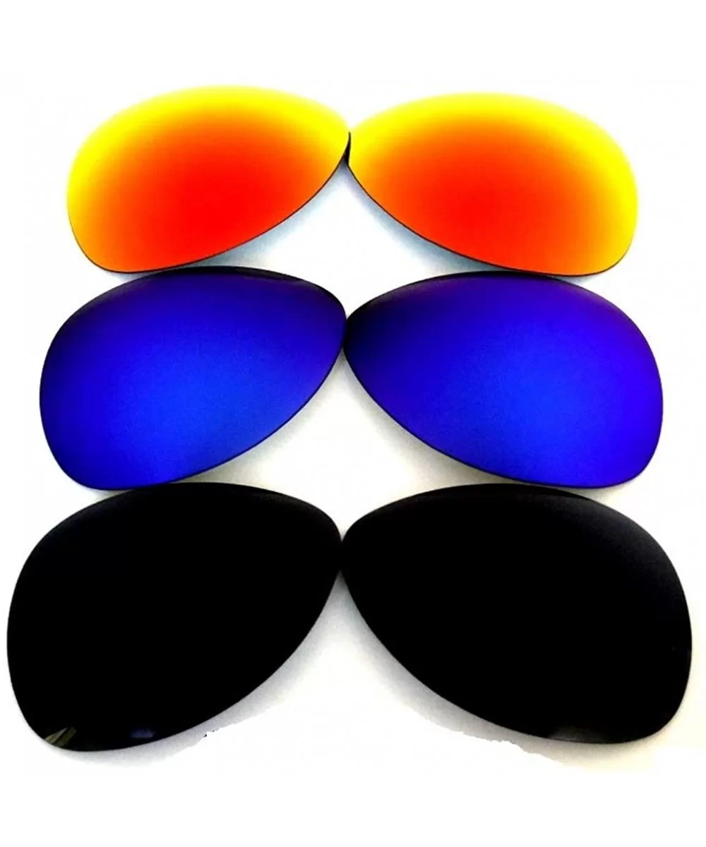 Replacement Lenses Plaintiff Polarized Black&Blue&Red 3 Pairs - S - CR17AZGCAG9 $38.45 Sport