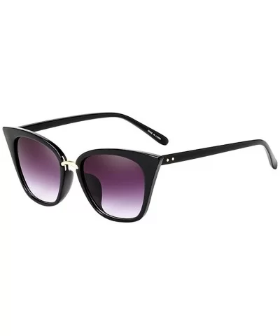 Fashion Vintage Cat Eye Sunglasses-Retro Eyewear Ladies Man - G - C018Q3NGD6W $10.02 Rimless
