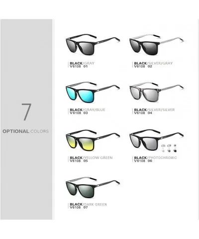 Unisex Retro Aluminum+TR90 Sunglasses Polarized Lens Vintage Eyewear Accessories Sun Glasses Men/Women 6108 - CX1985L7DAC $33...