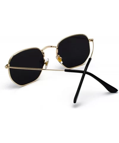 Vintage Sunglasses Men Square Metal Frame Pilot Mirror Classic Retro Sun Glasses Women Luxury Summer Eyewear - CB198AH9I7S $2...