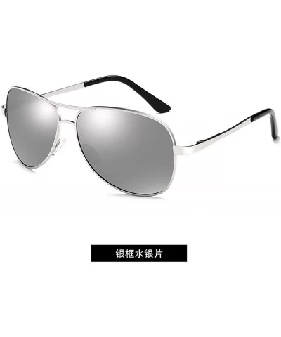 New Retro Polygon Oversized Polarized Discolored Sunglasses Men Sun Glasses Vintage Metal Frame Eyewear UV400 - 2 - CS198ZZMG...