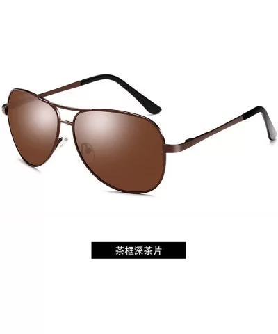 New Retro Polygon Oversized Polarized Discolored Sunglasses Men Sun Glasses Vintage Metal Frame Eyewear UV400 - 2 - CS198ZZMG...