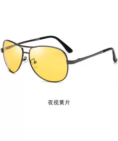 New Retro Polygon Oversized Polarized Discolored Sunglasses Men Sun Glasses Vintage Metal Frame Eyewear UV400 - 2 - CS198ZZMG...