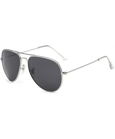 Men Women Aviator Polarized Sunglasses Classical eyewear For Driving Fishing Outdoor - G8-silver Frame/Gray Lens - CV12MBWHBJ...