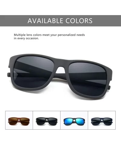 Lightweight Vintage Polarized Sunglasses for Women Men UV400 Retro Style - Grey Frame (Matte Finish)/Grey Lens - C418L7AX42Q ...