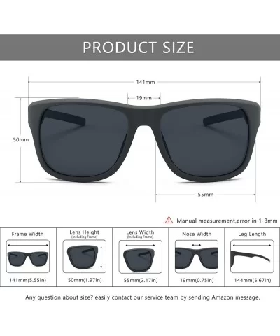 Lightweight Vintage Polarized Sunglasses for Women Men UV400 Retro Style - Grey Frame (Matte Finish)/Grey Lens - C418L7AX42Q ...