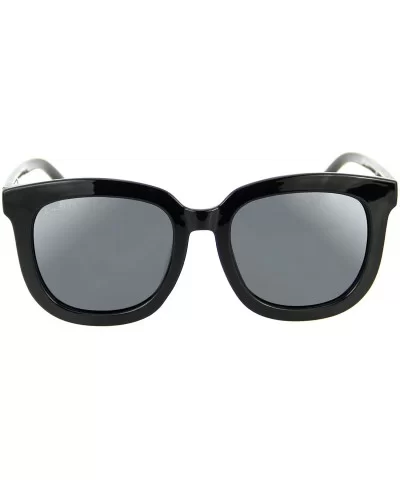 Designer Fashion Women Sunglasses Vintage Square Men Eyewear L502 - Black Grey - CM12O3XRG06 $44.36 Square