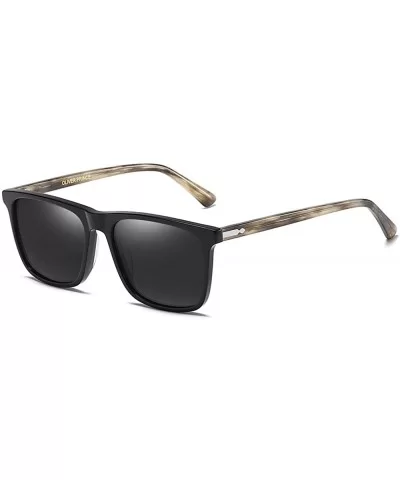 Vintage Round Polarized Sunglasses for Women and Men & Semi Rimless Sun glasses Acetate Frame 100% UV Blocking - CF18TOCECGA ...
