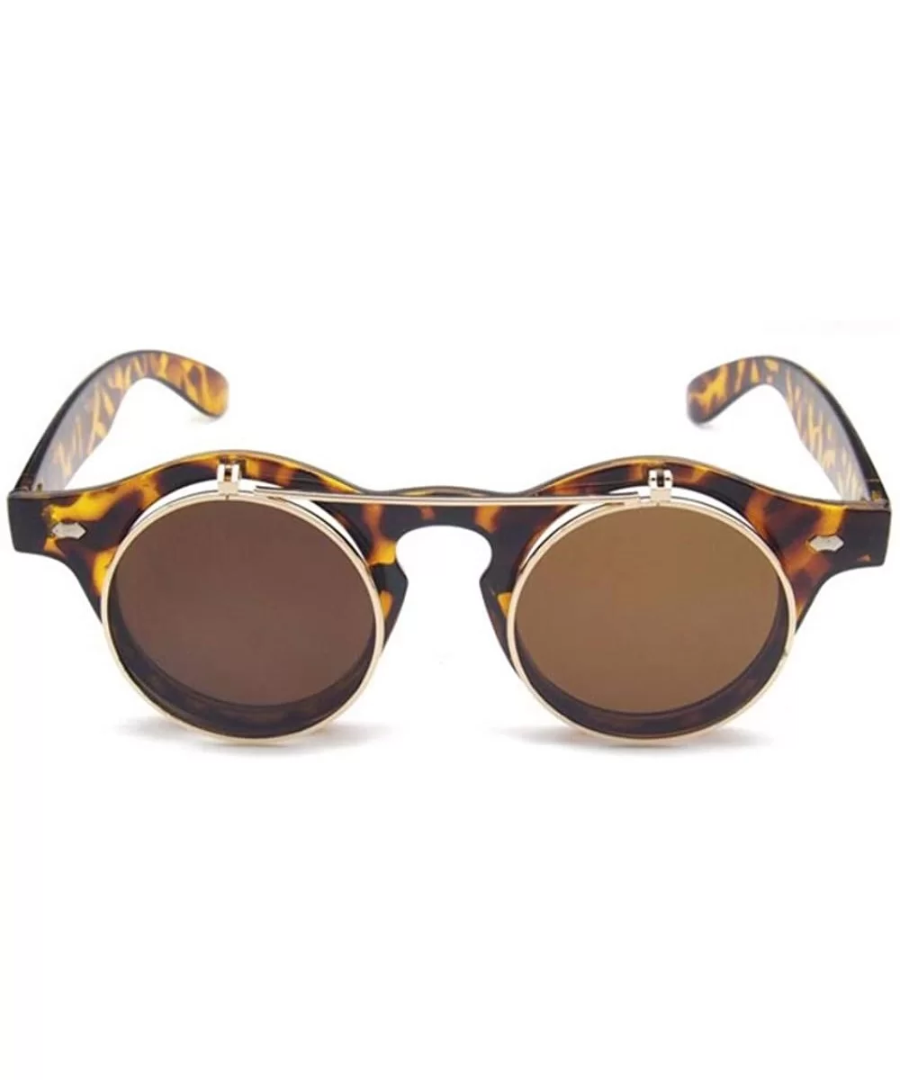 Circular sunglasses Reflecting circular sunglasses Punk Sunglasses - C - CY18QNC6KAG $54.33 Aviator