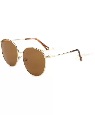 Fashion Ladies Retro Toad Eye Classic Women Sunglasses Tinted Color Lens Big Metal Frame Popular Sun Glasses - CY198ZRKNK2 $5...