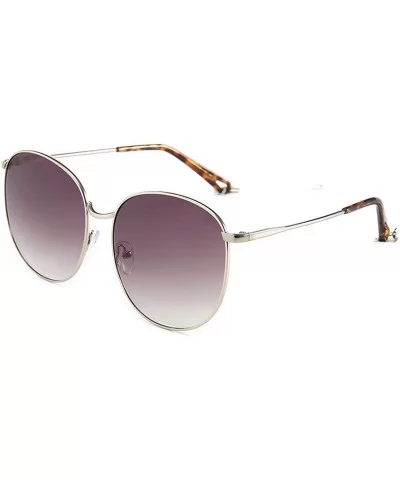 Fashion Ladies Retro Toad Eye Classic Women Sunglasses Tinted Color Lens Big Metal Frame Popular Sun Glasses - CY198ZRKNK2 $5...