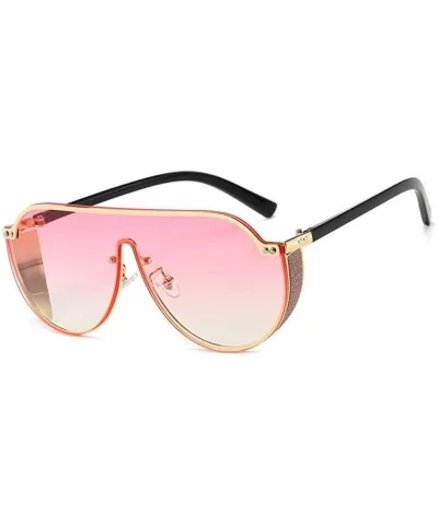 Sunglasses Color Film Big Box One Piece Ladies Ocean Piece Glasses Men Sunglasses Sunglasses Windshield - C918X98IZCZ $76.47 ...