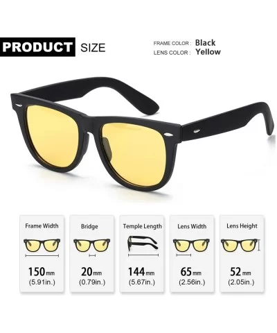 Oversized Night-Driving Glasses for Women - HD Polarized Lens for Night-Vision Anti Glare Safe Nighttime - CJ18AONMYG7 $33.32...