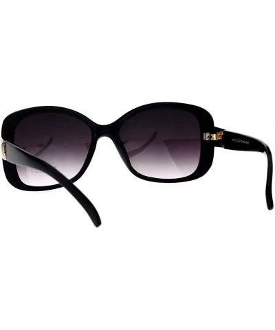 Simple Classic Womens Sunglasses Square Rectangular Fashion Shades UV 400 - Black - C5185ERZKMU $13.99 Rectangular