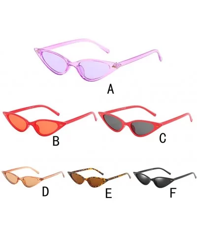 Women Small Frame Cateye Shaped Vintage Retro Cat Eye Sunglasses Retro Eyewear Fashion Radiation Protection - CZ196EYZ6M6 $12...