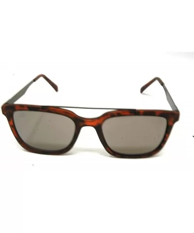 Vintage Retro Top Crossbar Flat Lens (medium matte tortoise gunmetal/gold mirror lens - one color) - C6185GGTSMY $23.29 Sport