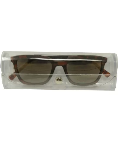 Vintage Retro Top Crossbar Flat Lens (medium matte tortoise gunmetal/gold mirror lens - one color) - C6185GGTSMY $23.29 Sport