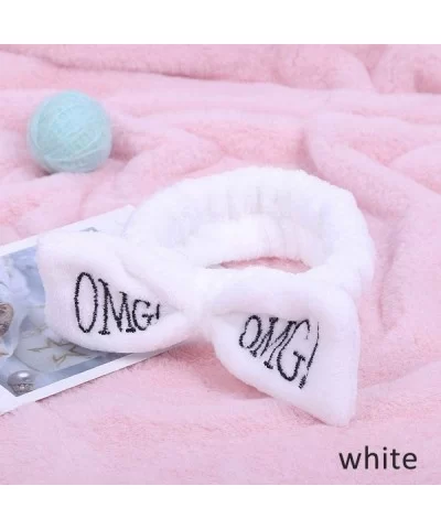 Soft Bath Wash Face Girls Hairband Hair Accessories Headwear Letter Dark Khaki - Pink - CM18YR3XME6 $10.70 Aviator