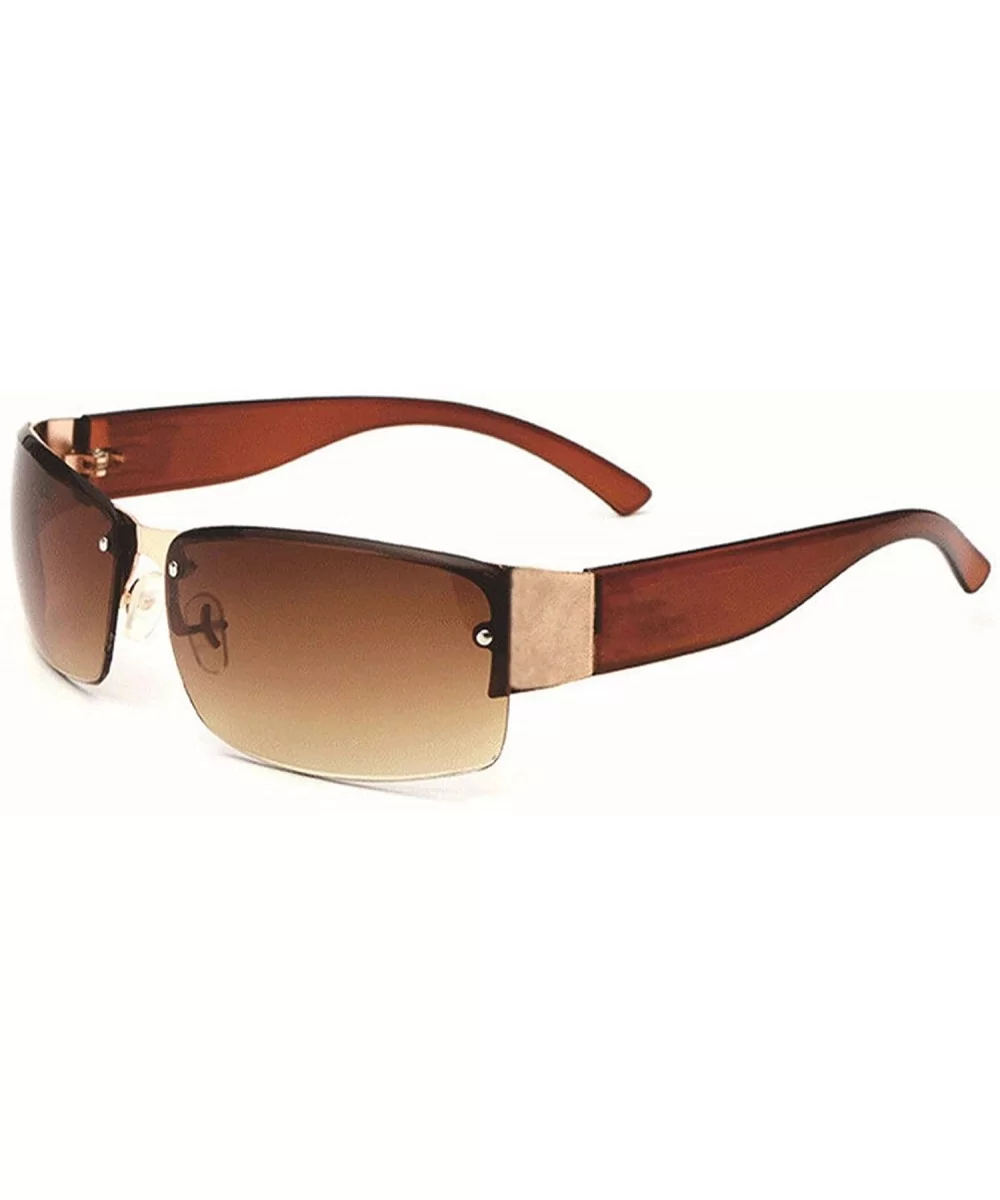 New Fashion Sunglasses Men'S Metal Outdoor Sports Square Glasses Windproof Sunglasses - C4 - C718S0LDQ9L $12.94 Square