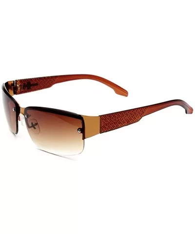 New Fashion Sunglasses Men'S Metal Outdoor Sports Square Glasses Windproof Sunglasses - C4 - C718S0LDQ9L $12.94 Square