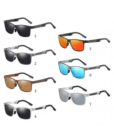 Vintage Men Polarized Sunglasses Metal Framework Sun Glasses Gift for Friends - 5 - C8199QKED39 $25.14 Sport