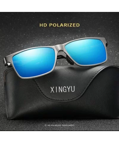 Vintage Men Polarized Sunglasses Metal Framework Sun Glasses Gift for Friends - 5 - C8199QKED39 $25.14 Sport