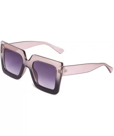 Oversized Sunglasses Transparent Outdoor - Green - CA197TX9ATK $39.55 Square