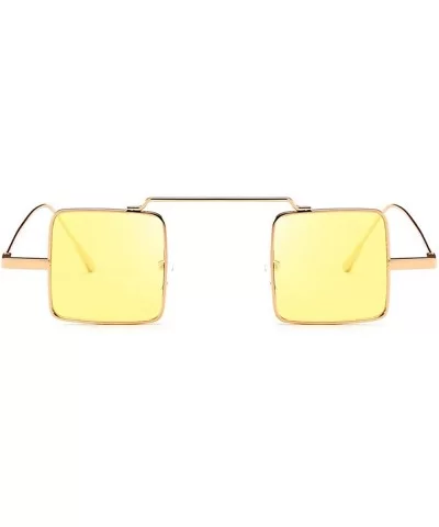 Polarized Sunglasses - Unisex Lightweight Shades Square Mirror Sun Glasses for Women/Men - D - CC18OM6DQRR $12.92 Rimless