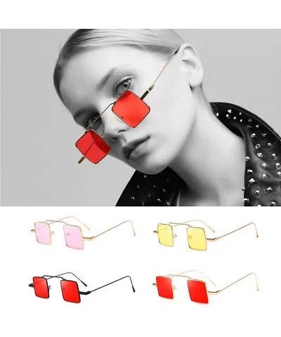 Polarized Sunglasses - Unisex Lightweight Shades Square Mirror Sun Glasses for Women/Men - D - CC18OM6DQRR $12.92 Rimless