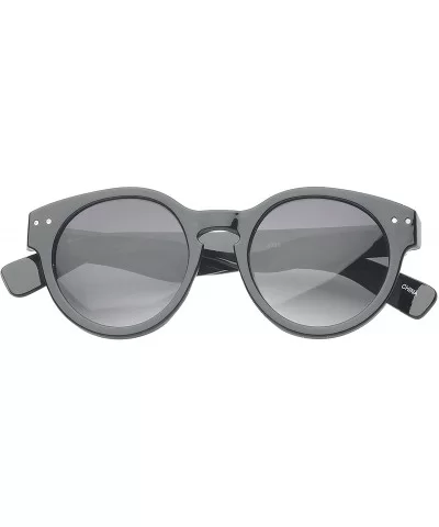 'Reidsville' Round Fashion Sunglasses - Black - CC11G3L6MX1 $10.35 Round